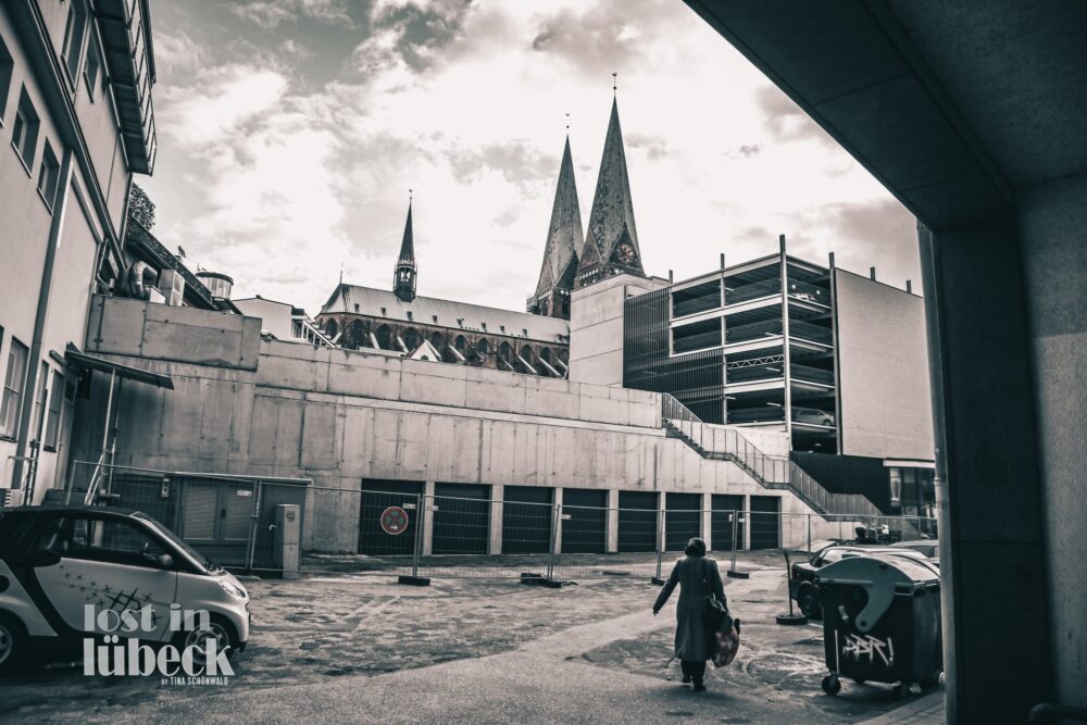 Wehdehof Hinterhof Lübeck Parkhaus Marienkirche